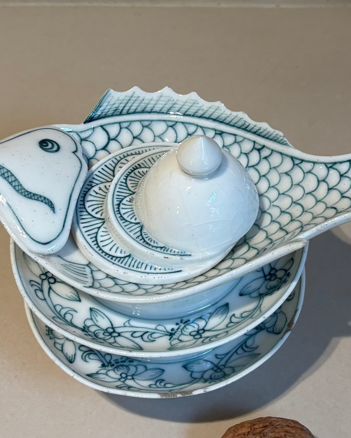 ANTIGUO RECIPIENTE JAPONÉS.