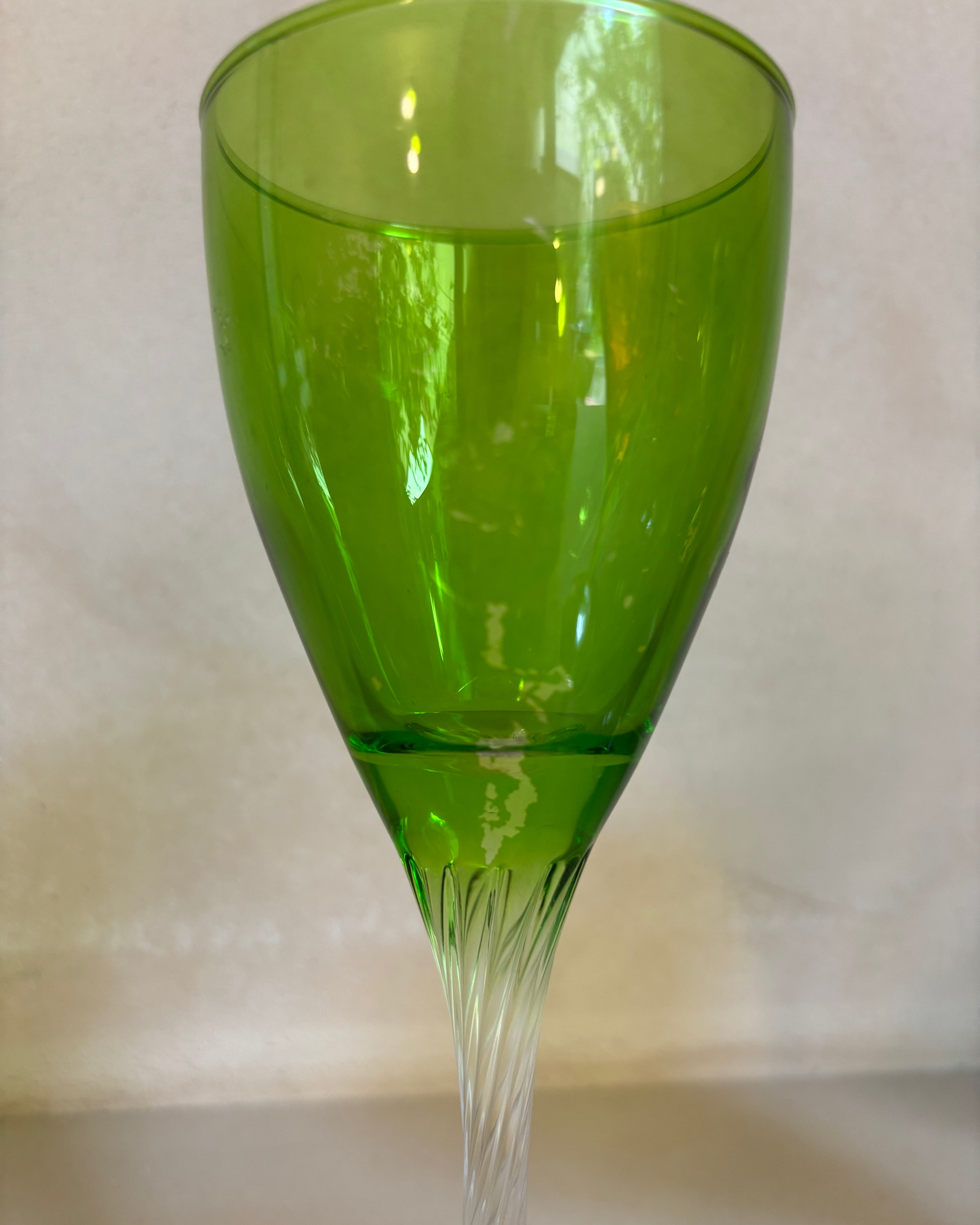 JUEGO DE 6 COPAS DE COLORES 1940s