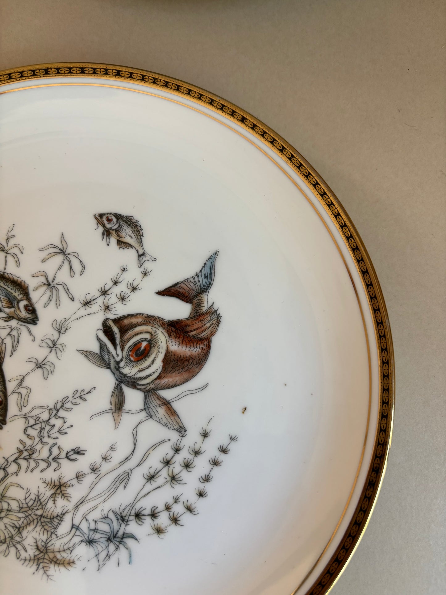 VAJILLA VINTAGE PARA PESCADO.