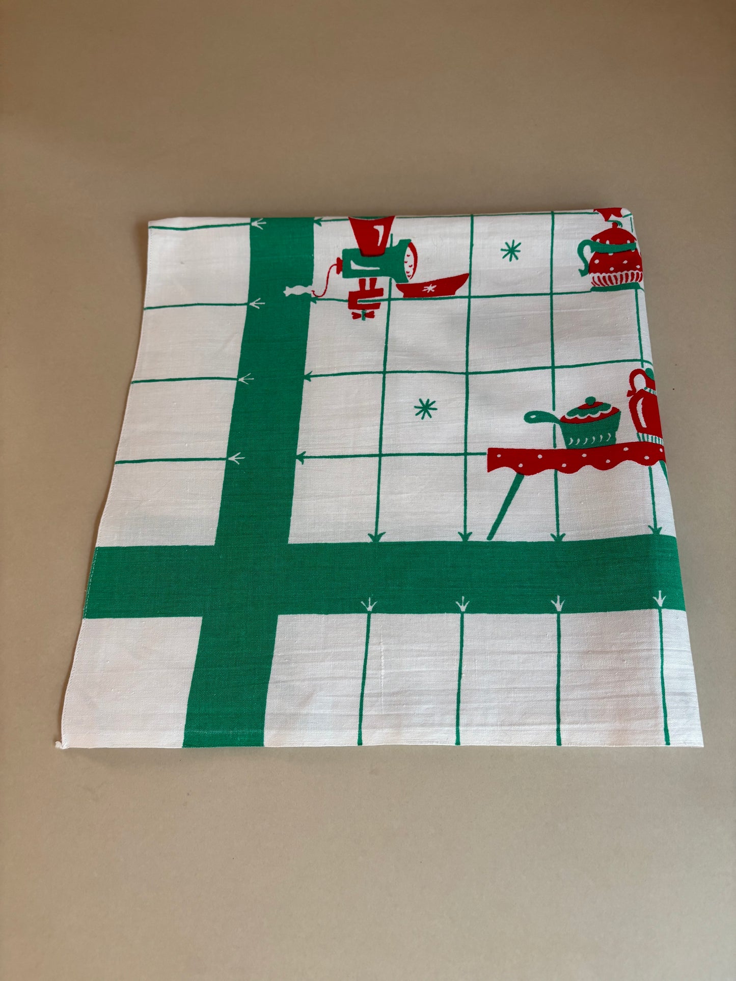 PAÑO DE COCINA AÑOS 60.