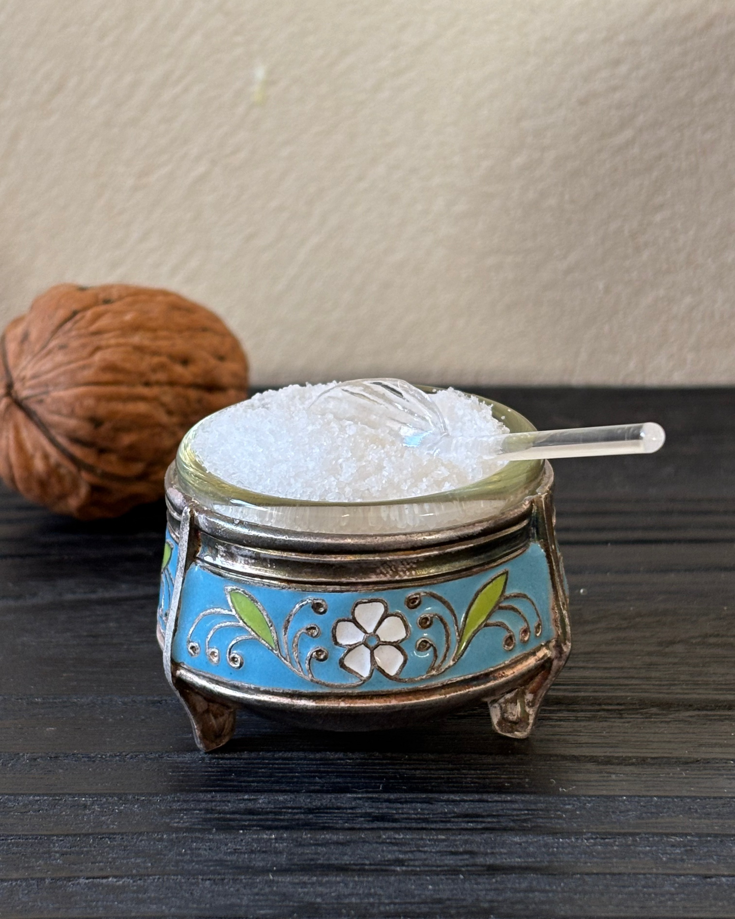 SALERO DE PELLIZCO VINTAGE EN PLATA ALEMANA.