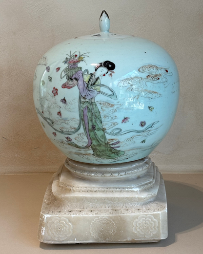 ANTIGUO TARRO DE JENGIBRE PORCELANA CHINA.