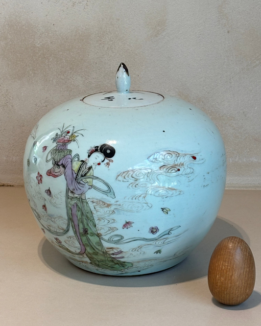 ANTIGUO TARRO DE JENGIBRE PORCELANA CHINA.