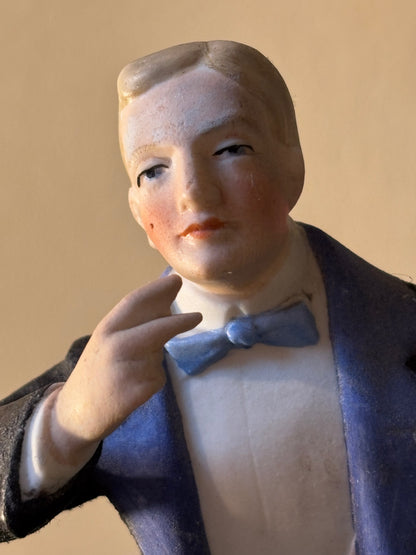 PAREJA DE MINI JARRONES EN BISCUIT.