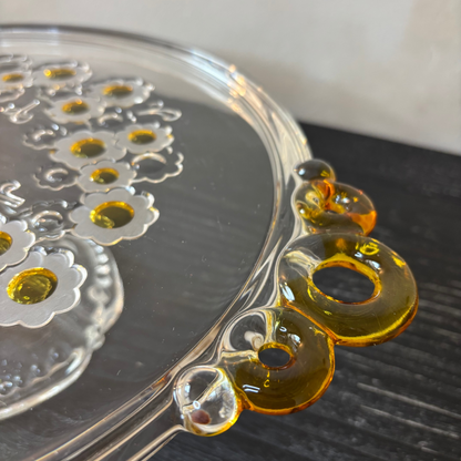 SOPORTE DE CRISTAL PARA TARTAS.