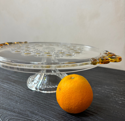 SOPORTE DE CRISTAL PARA TARTAS.