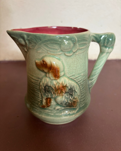 PEQUEÑA JARRA ANTIGUA EN BARBOTINE.