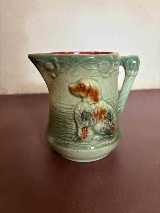 PEQUEÑA JARRA ANTIGUA EN BARBOTINE.