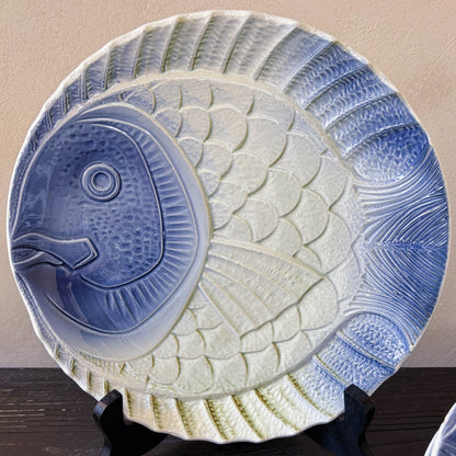 PLATOS EN BARBOTINE FORMA DE PEZ.