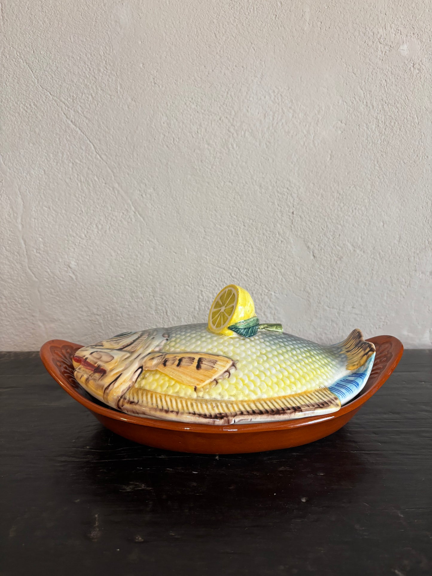 FUENTE DE BARRO PARA HORNO DE MANISES.