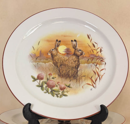 PLATOS LLANOS VINTAGE , FAUNA DEL BOSQUE.