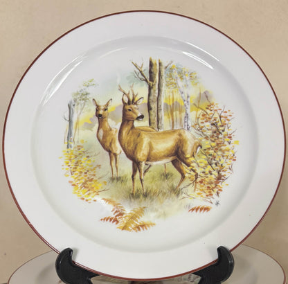 PLATOS LLANOS VINTAGE , FAUNA DEL BOSQUE.