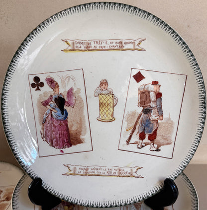 PLATOS PARLANTES "JUEGO DE CARTAS" CHOISY LE ROI.