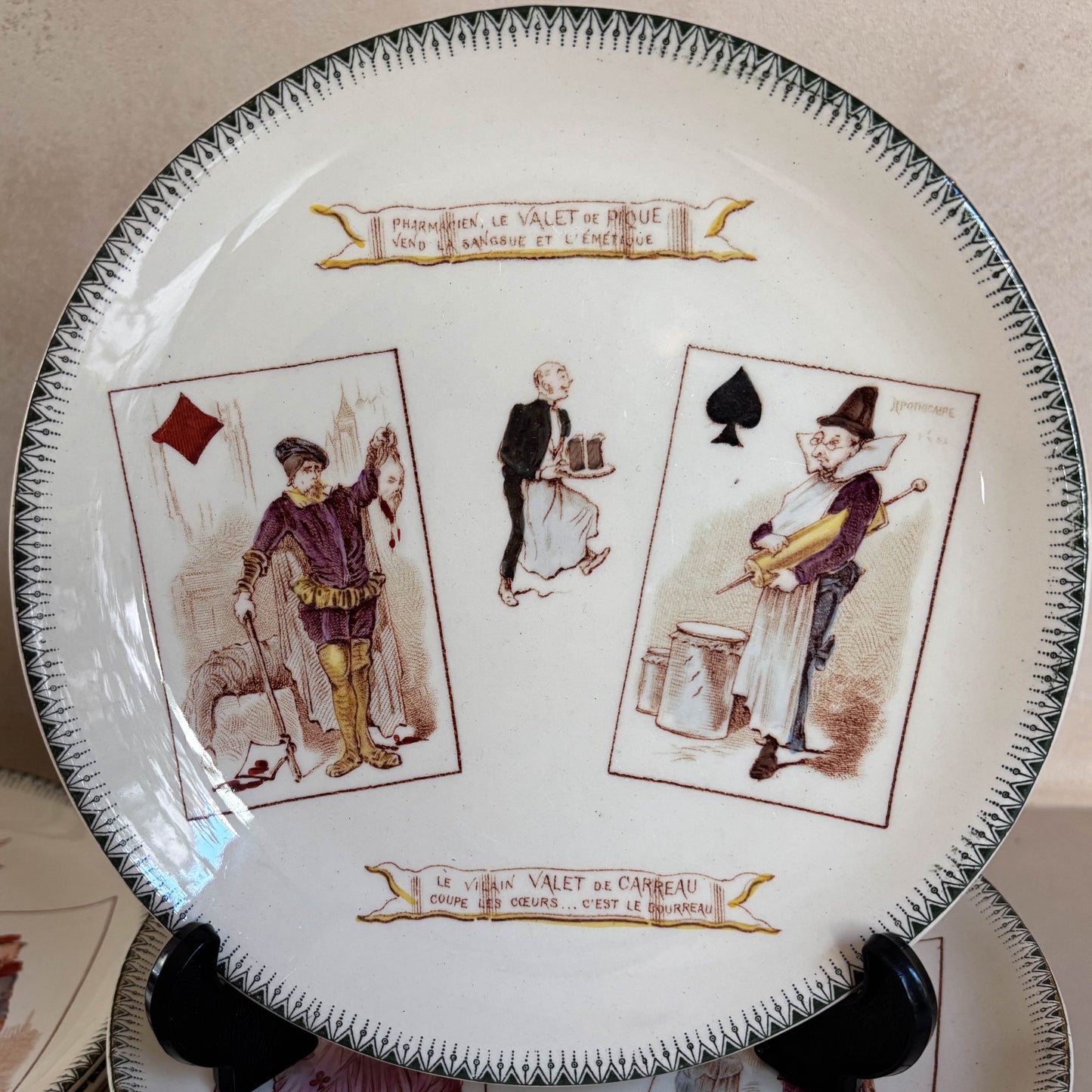 PLATOS PARLANTES "JUEGO DE CARTAS" CHOISY LE ROI.