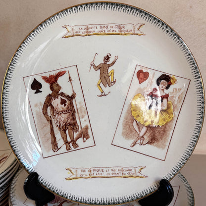 PLATOS PARLANTES "JUEGO DE CARTAS" CHOISY LE ROI.