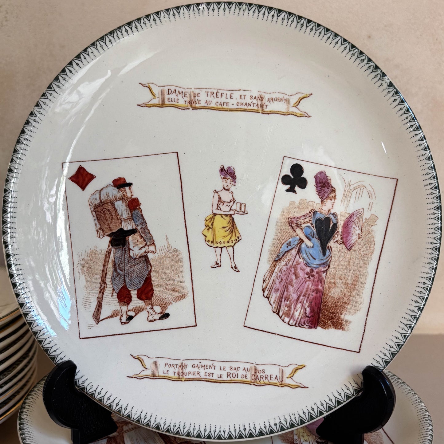 PLATOS PARLANTES "JUEGO DE CARTAS" CHOISY LE ROI.