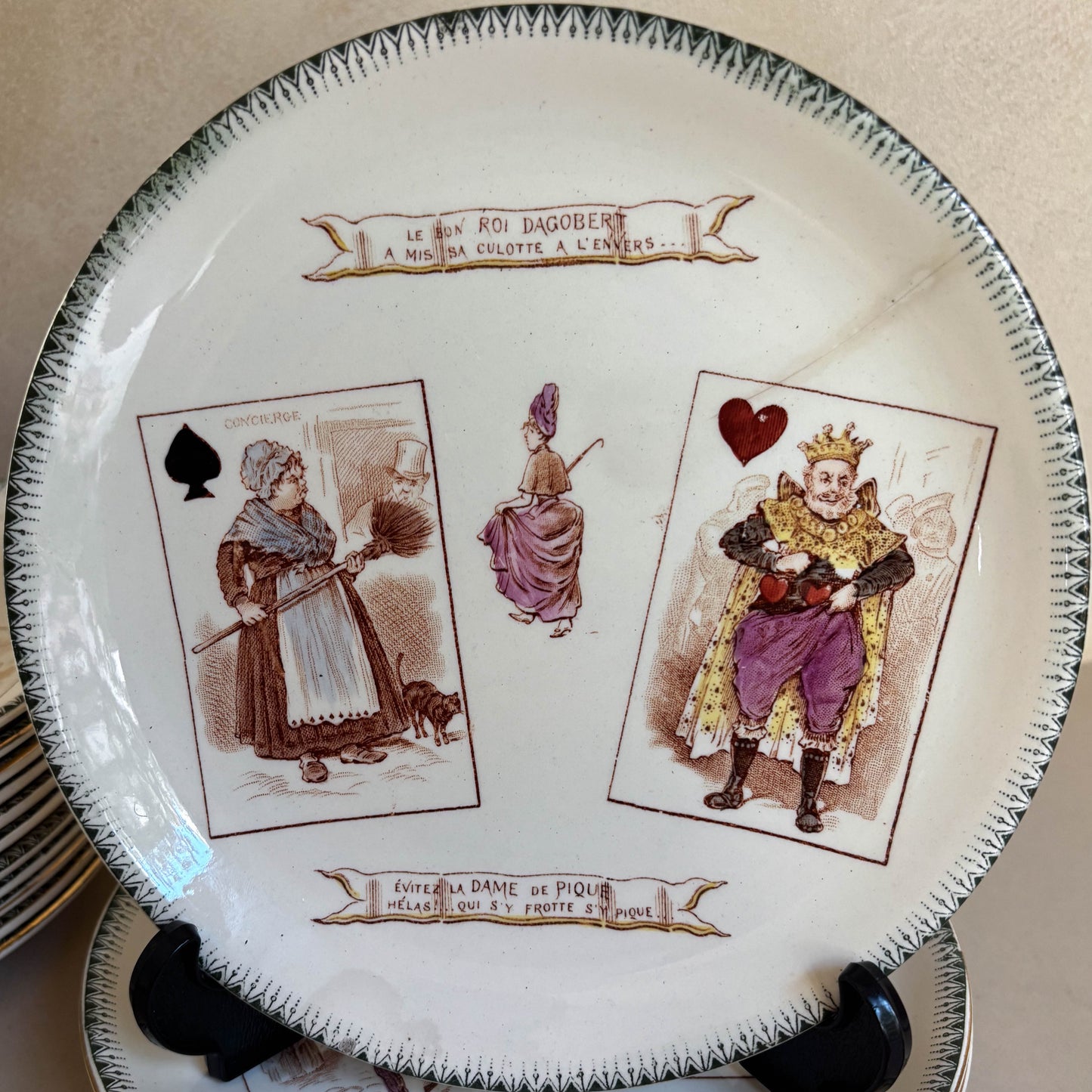 PLATOS PARLANTES "JUEGO DE CARTAS" CHOISY LE ROI.