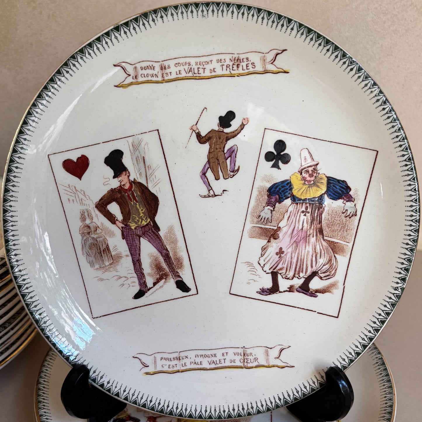 PLATOS PARLANTES "JUEGO DE CARTAS" CHOISY LE ROI.