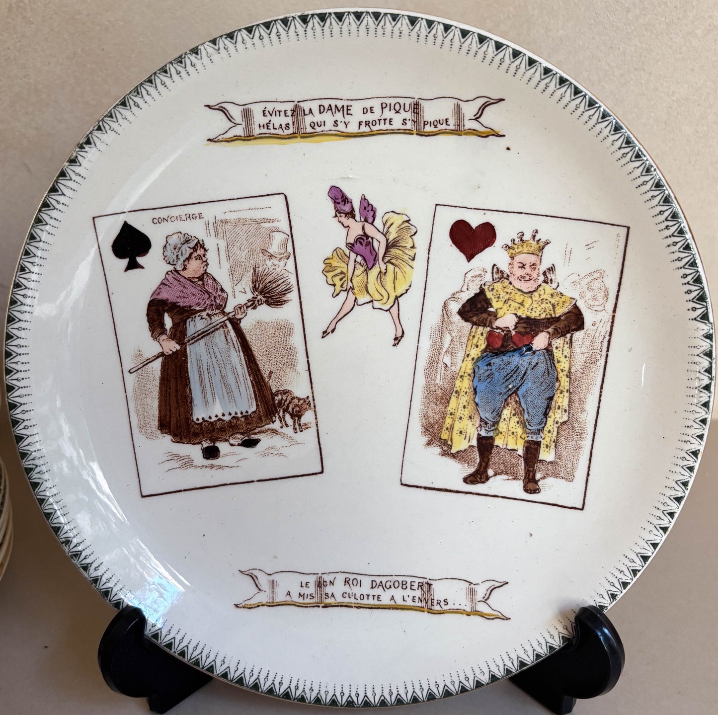 PLATOS PARLANTES "JUEGO DE CARTAS" CHOISY LE ROI.