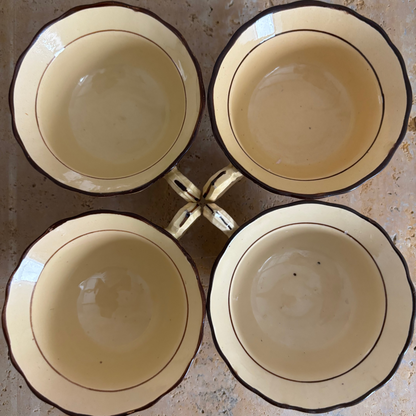 4 TAZAS DE TE/ CAFE ANTIGUO.