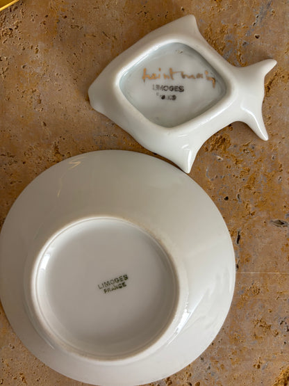 SALERO VINTAGE DE PELLIZCO LIMOGES.