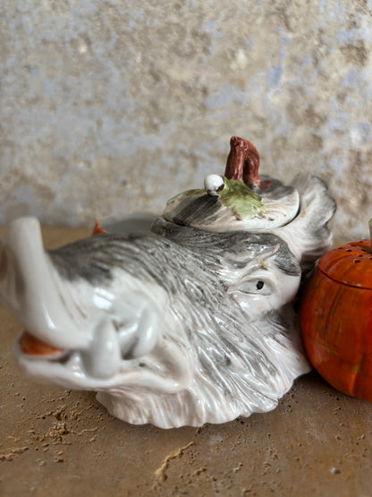 SALSERA-MOSTACERA ANTIGUA PORCELANA.