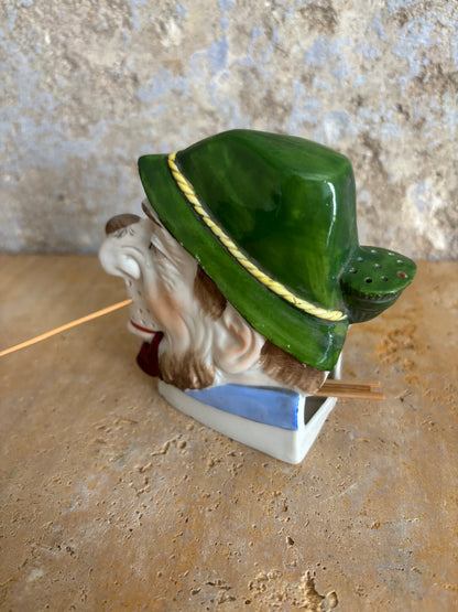 PALILLERO EN BISCUIT ALEMAN ANTIGUO.