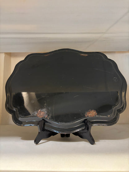 BANDEJA METAL PINTADA A MANO.