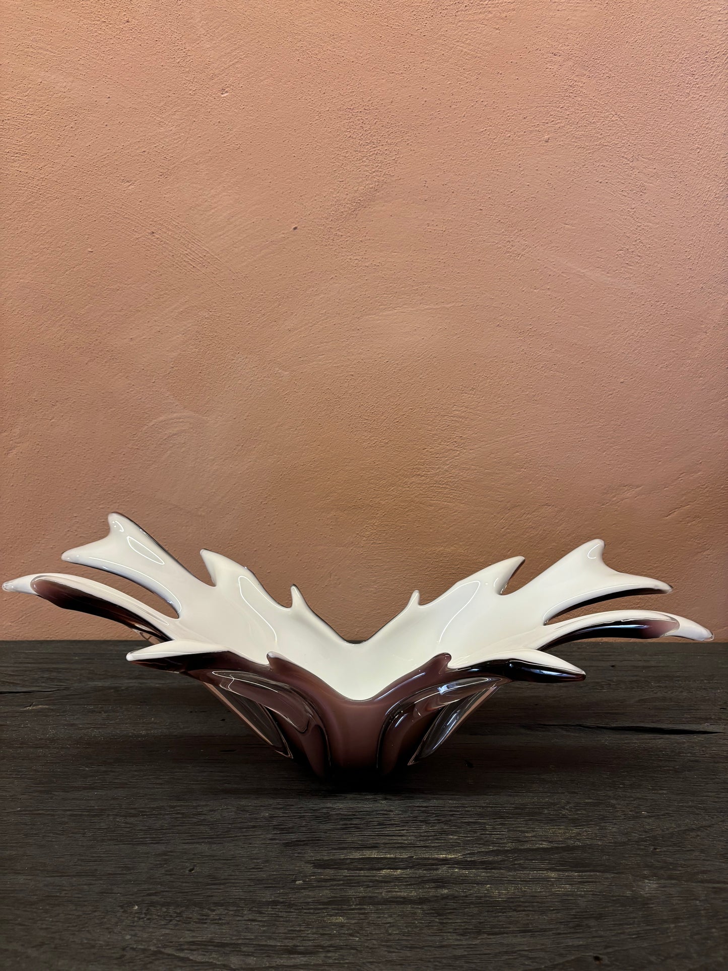 CENTRO DE MESA DE VIDRIO SOPLADO "FONT DEL VIDRE".