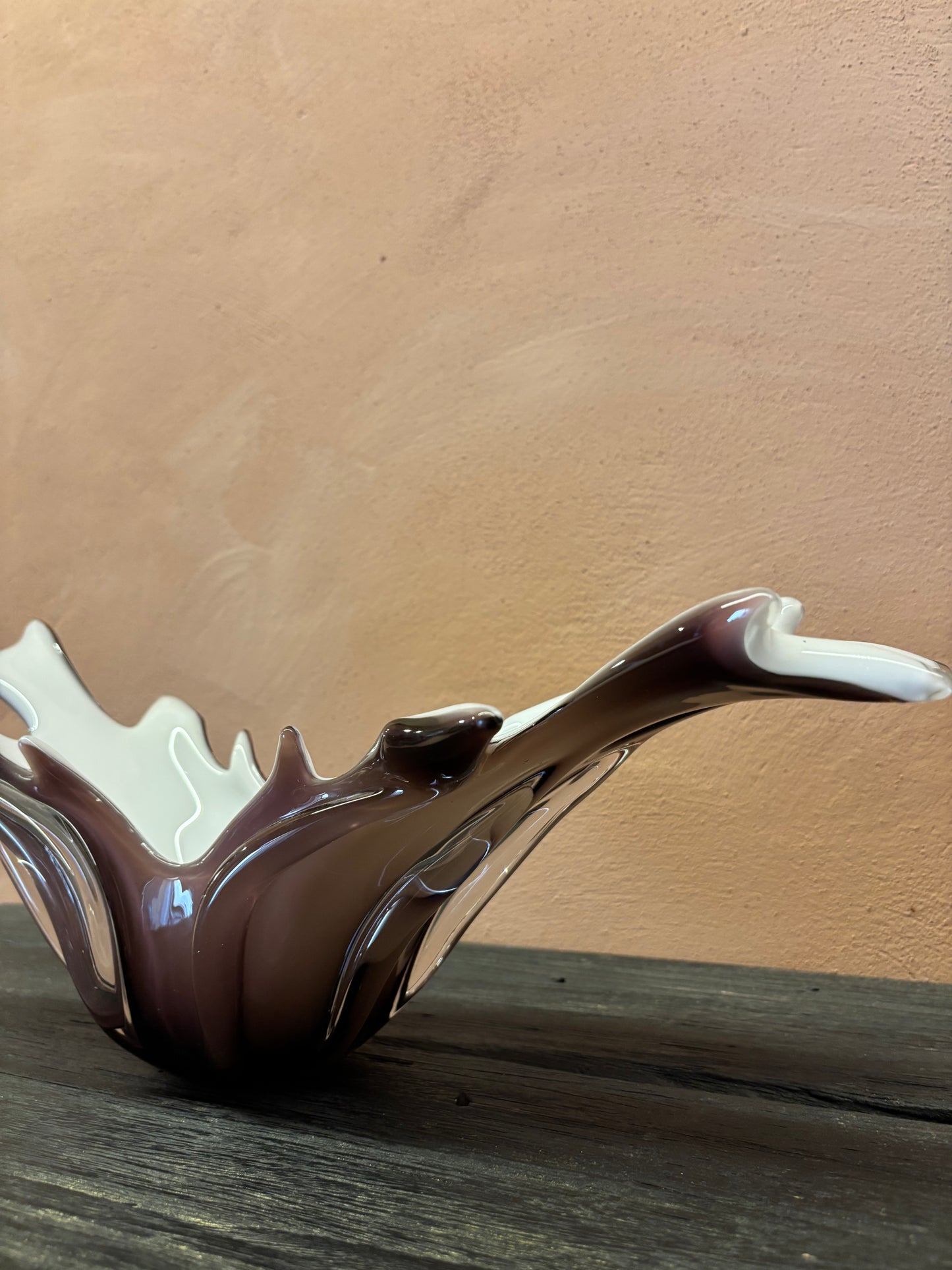 CENTRO DE MESA DE VIDRIO SOPLADO "FONT DEL VIDRE".