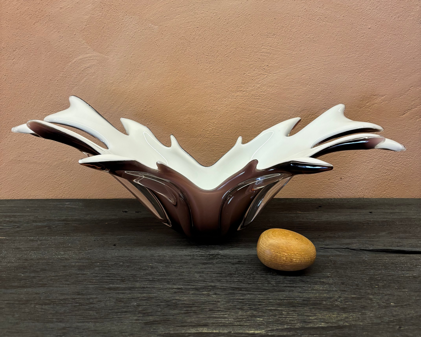 CENTRO DE MESA DE VIDRIO SOPLADO "FONT DEL VIDRE".