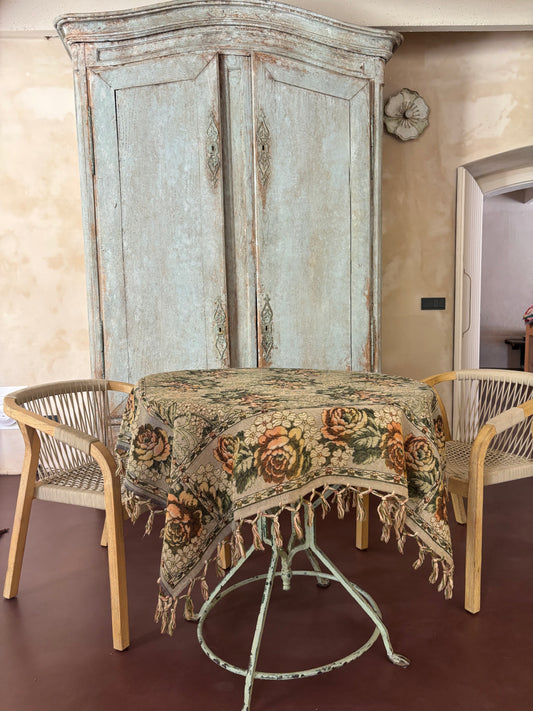 MANTEL DE TELAR MANUAL JACQUARD ANTIGUO