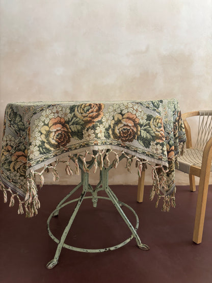 MANTEL DE TELAR MANUAL JACQUARD ANTIGUO