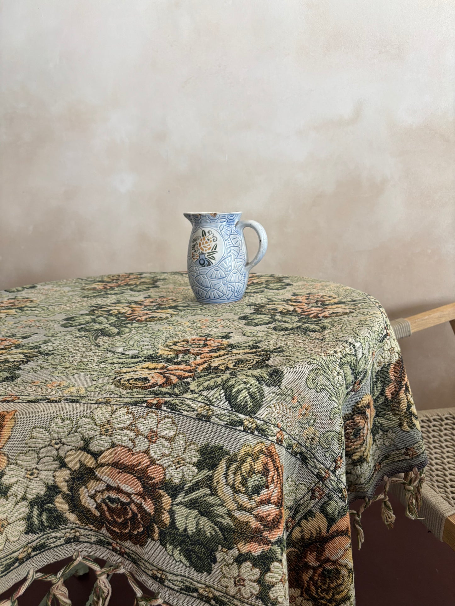 MANTEL DE TELAR MANUAL JACQUARD ANTIGUO