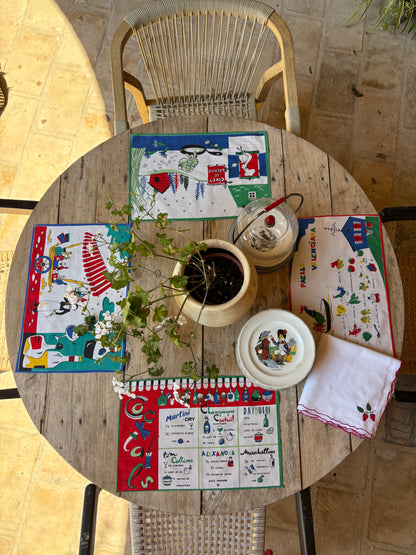 JUEGO DE 4 INDIVIDUALES VINTAGE