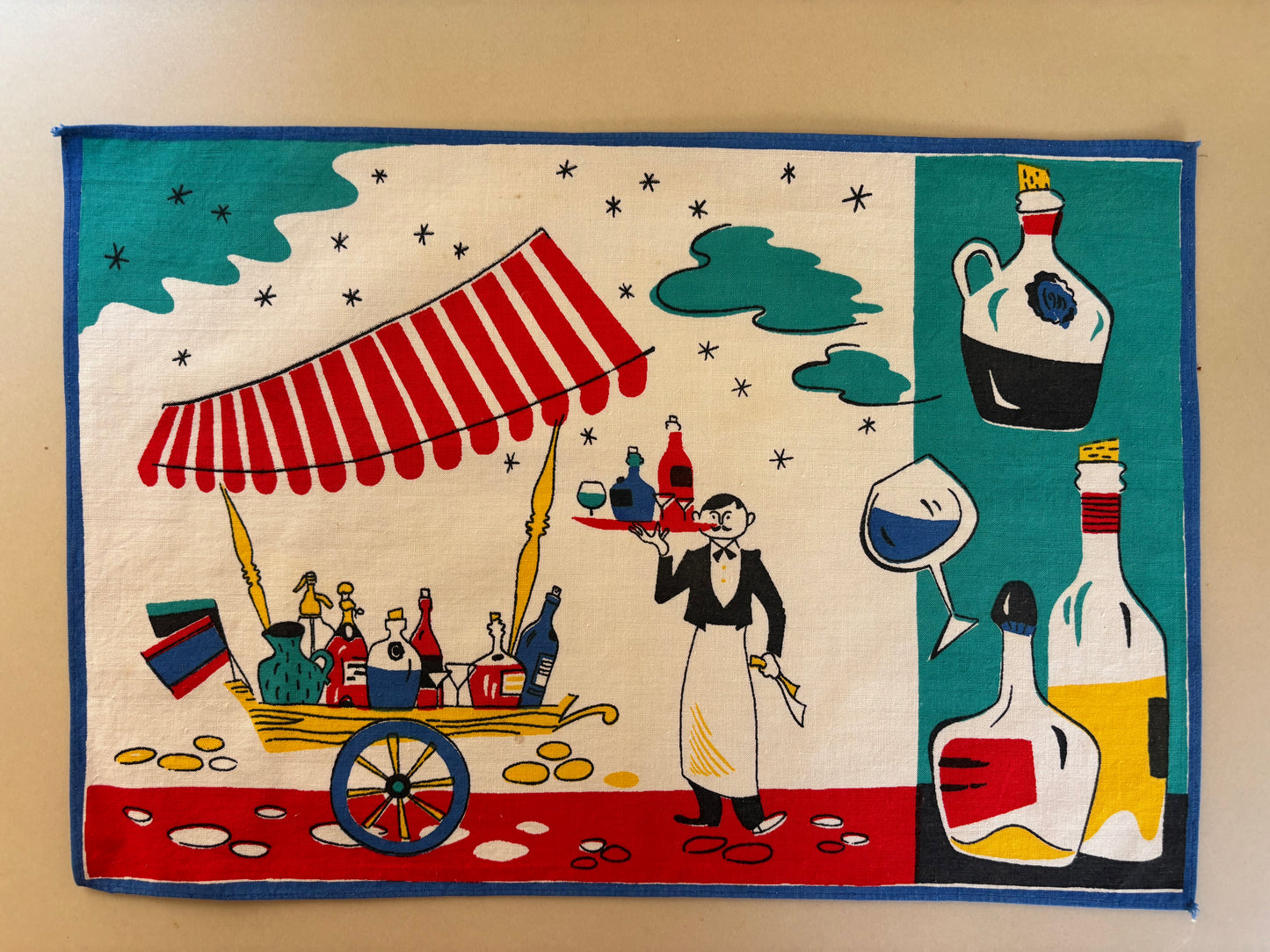 JUEGO DE 4 INDIVIDUALES VINTAGE