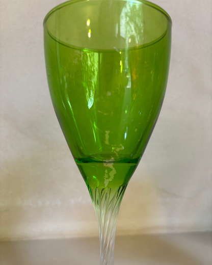 JUEGO DE 6 COPAS DE COLORES 1940s