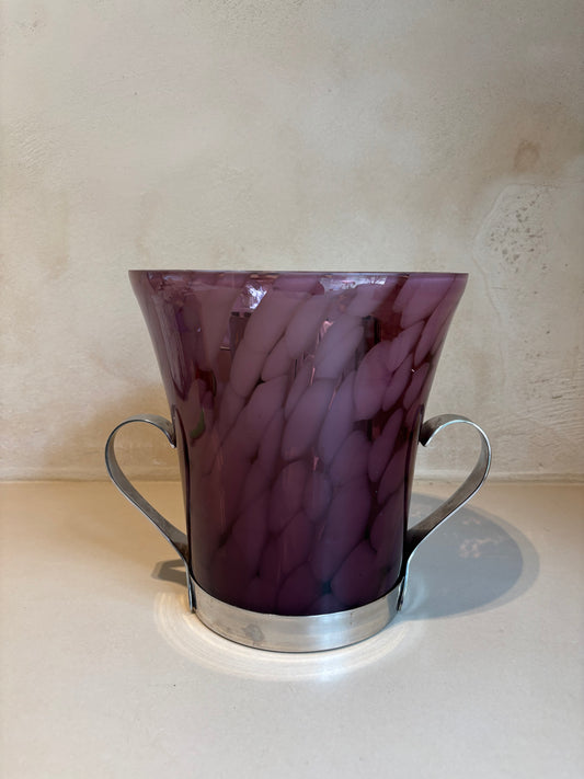 CUBITERA ART DECO EN CRISTAL DE  MURANO