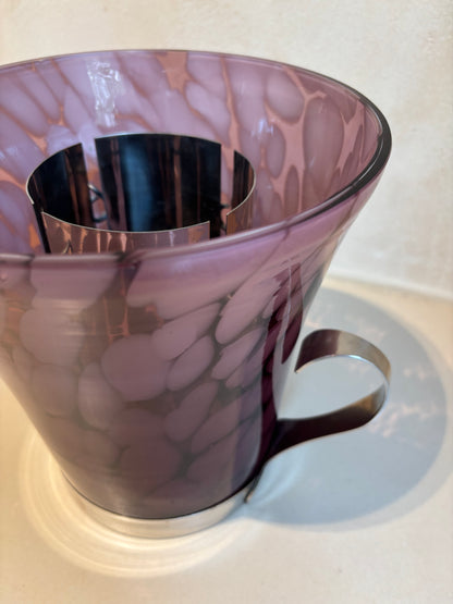 CUBITERA ART DECO EN CRISTAL DE  MURANO