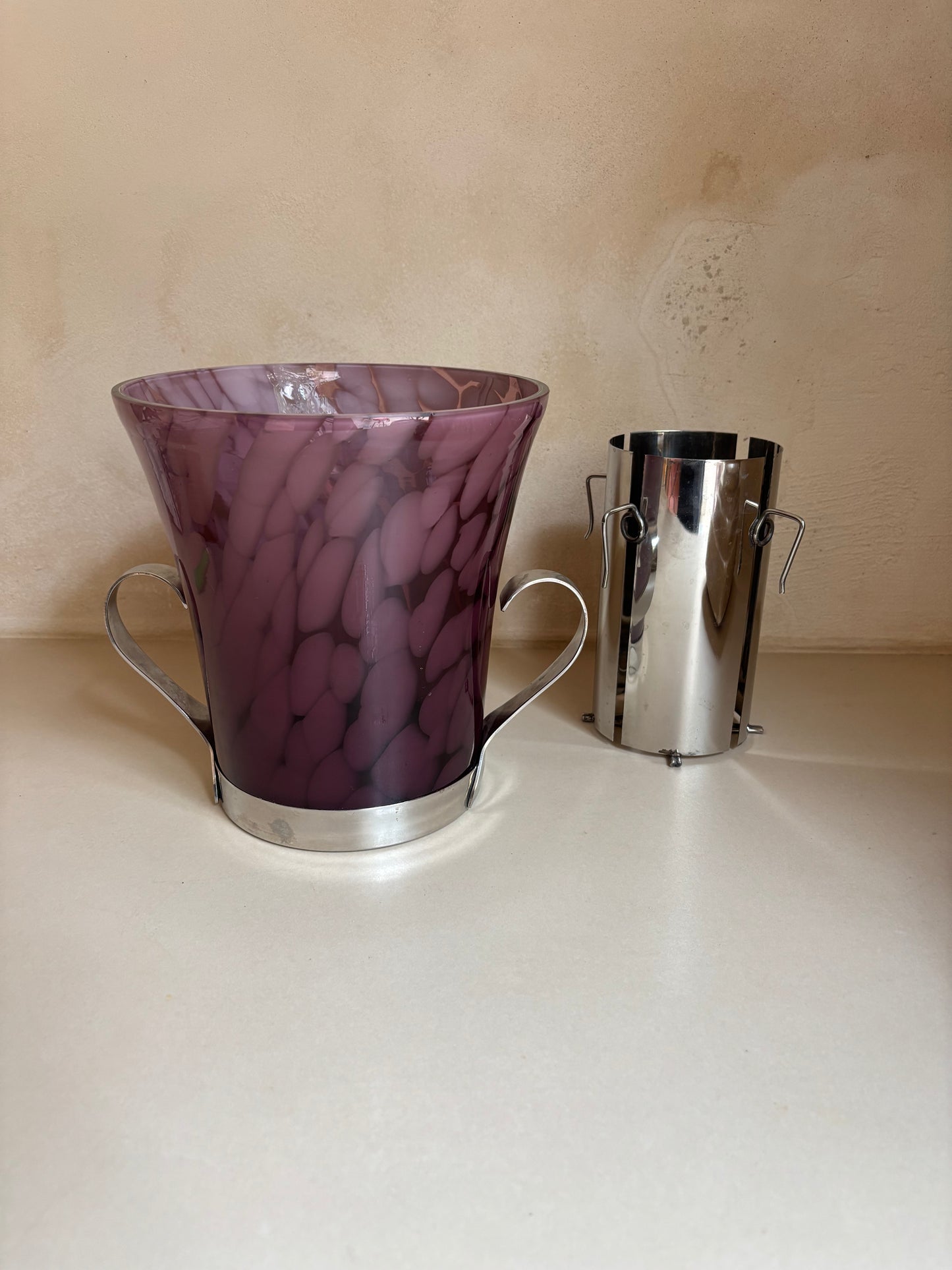 CUBITERA ART DECO EN CRISTAL DE  MURANO