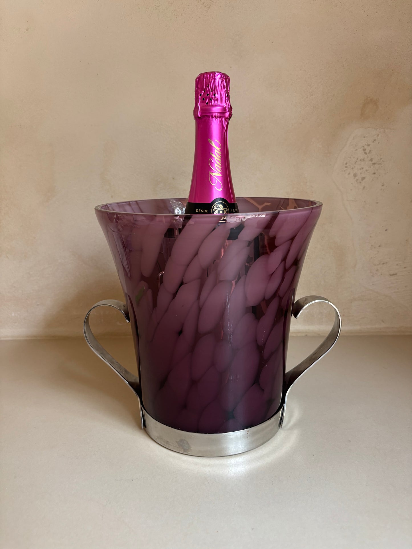 CUBITERA ART DECO EN CRISTAL DE  MURANO