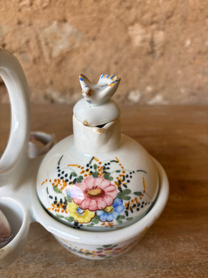 PAREJA DE VINAGRERAS ANTIGUAS DE MANISES.