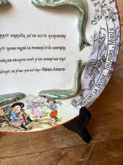 PLATO PUBLICITARIO PARA LA FIRMA AMIEUX FRÈRES.