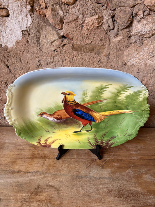 FUENTE EN PORCELANA ANTIGUA DE LIMOGES.