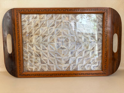 BANDEJA VINTAGE DE ALAS DE MARIPOSAS.