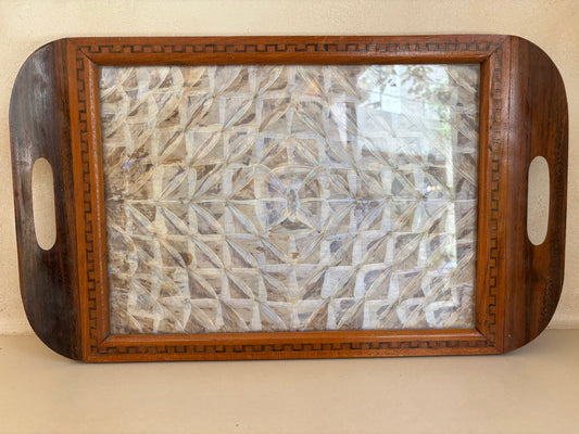 BANDEJA VINTAGE DE ALAS DE MARIPOSAS.