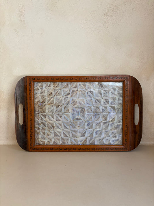 BANDEJA VINTAGE DE ALAS DE MARIPOSAS.