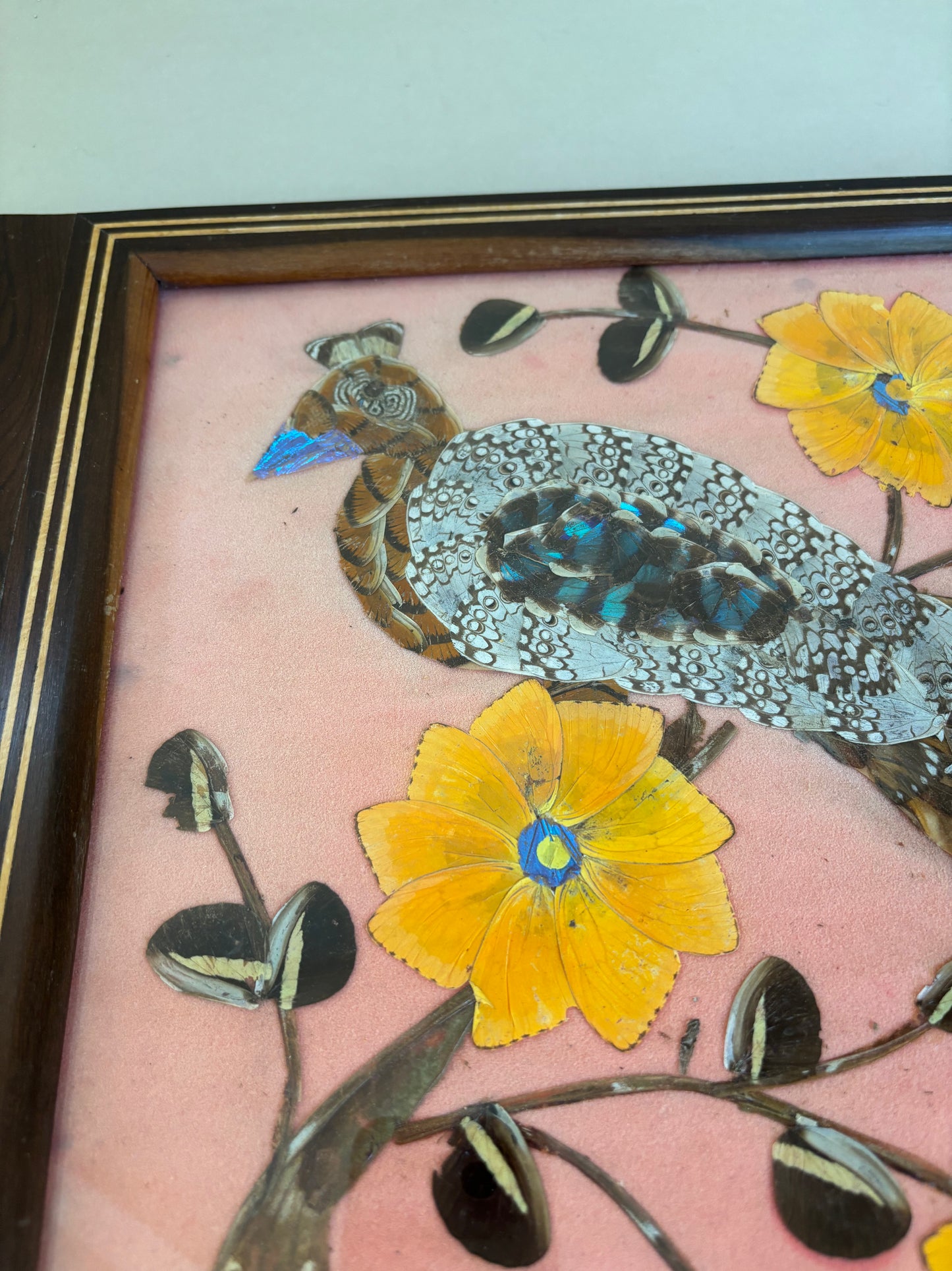 BANDEJA VINTAGE DE ALAS DE MARIPOSAS.