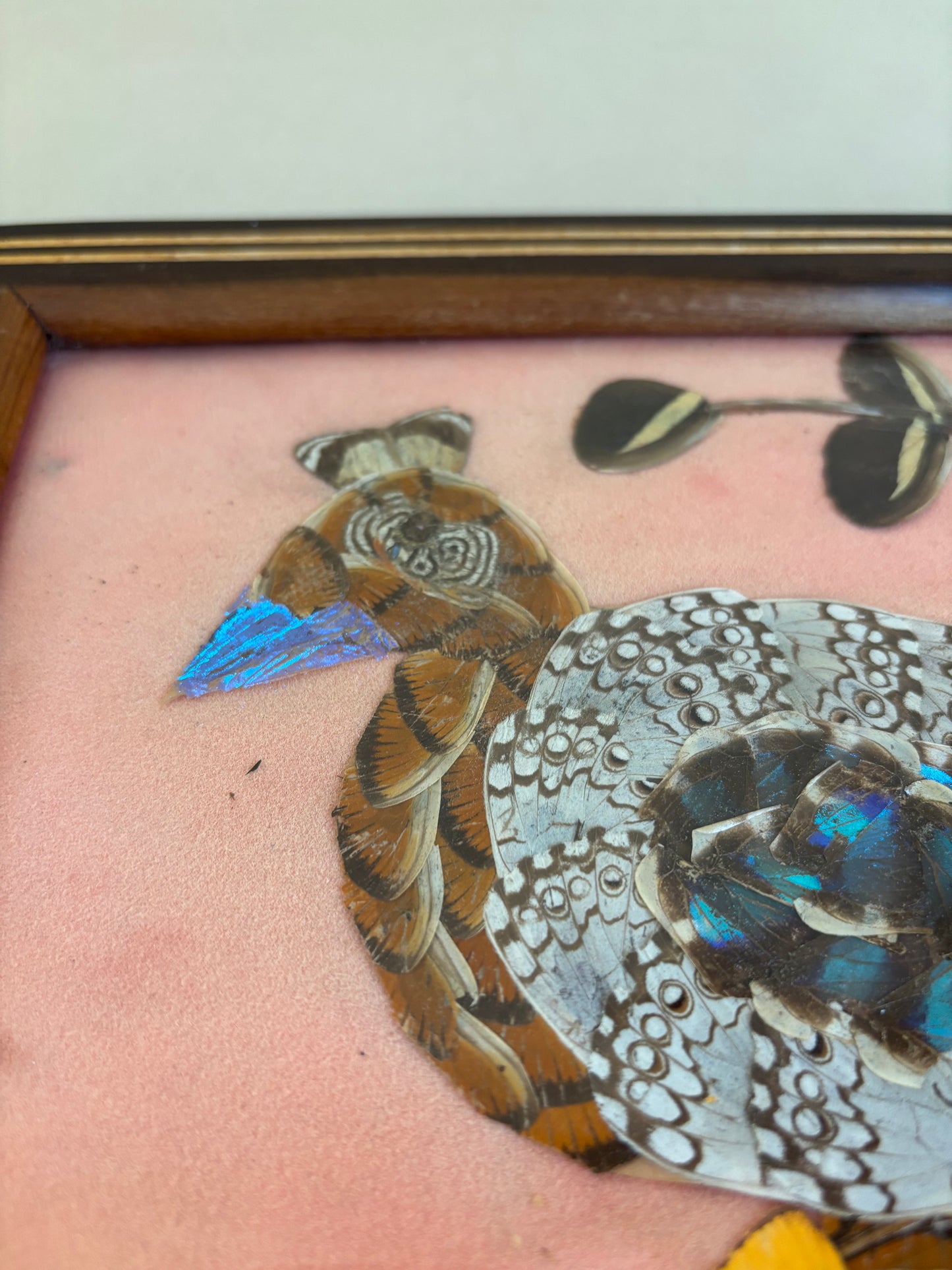 BANDEJA VINTAGE DE ALAS DE MARIPOSAS.