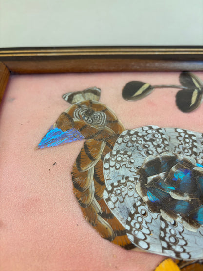 BANDEJA VINTAGE DE ALAS DE MARIPOSAS.